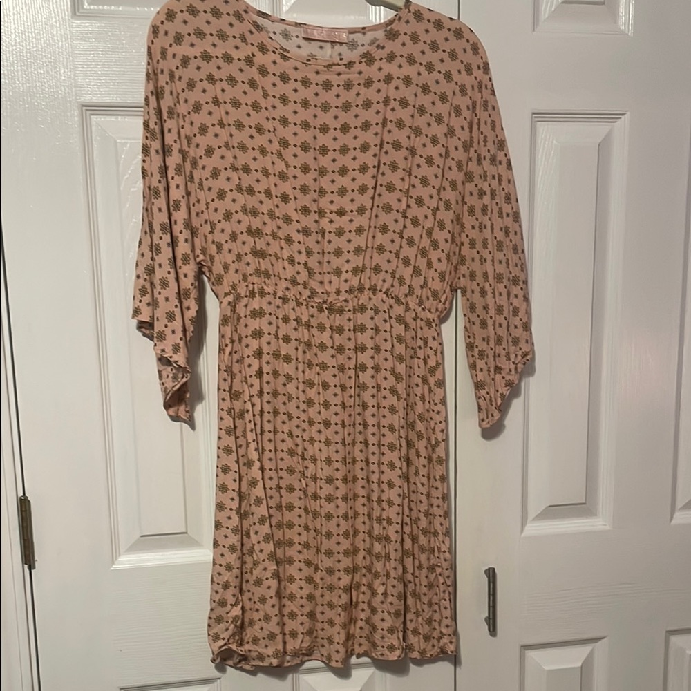 Pink Mandala Patterned Dress